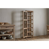 Ibo Tall Reclaimed Wood Display Cabinet - Natural