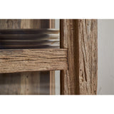 Ibo Tall Reclaimed Wood Display Cabinet - Natural