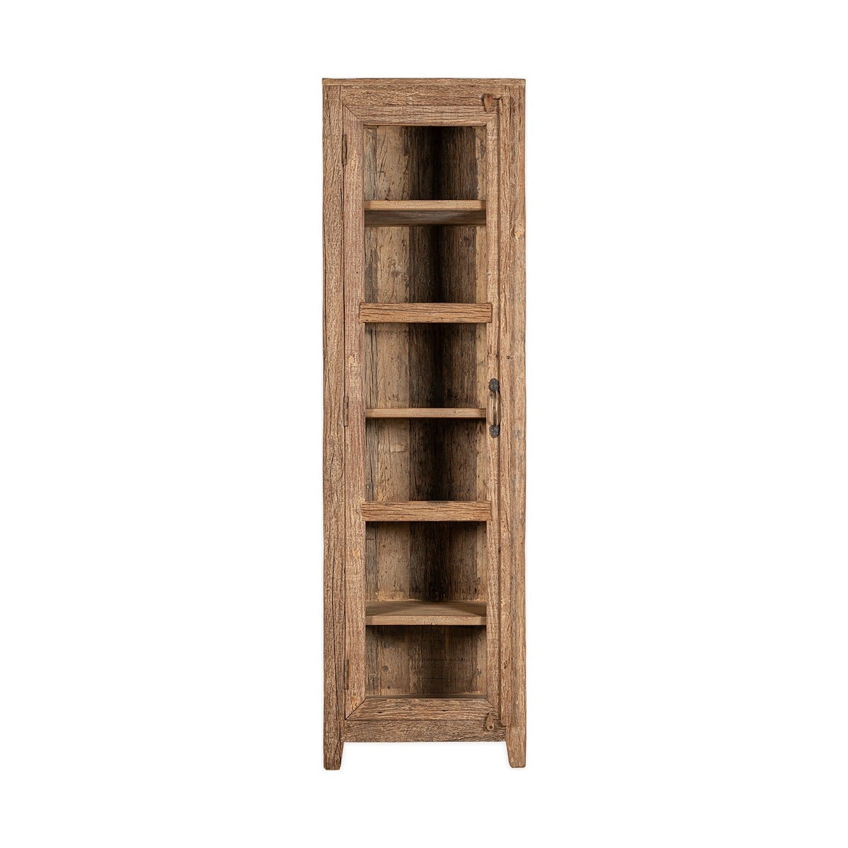 Ibo Tall Reclaimed Wood Display Cabinet - Natural