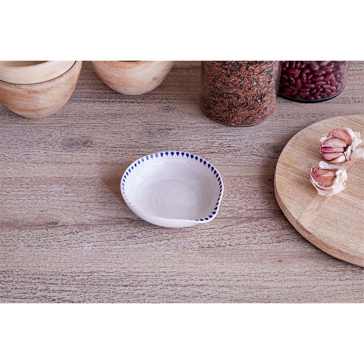 Indigo Drop Ceramic Spoon Rest - Indigo