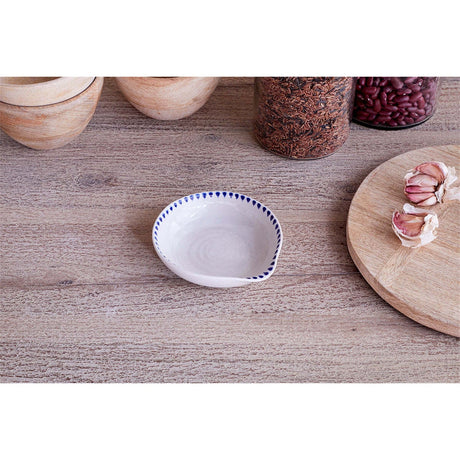 Indigo Drop Ceramic Spoon Rest - Indigo