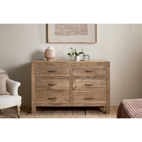 Iya Large Reclaimed Wood Chest of Drawers - Natural