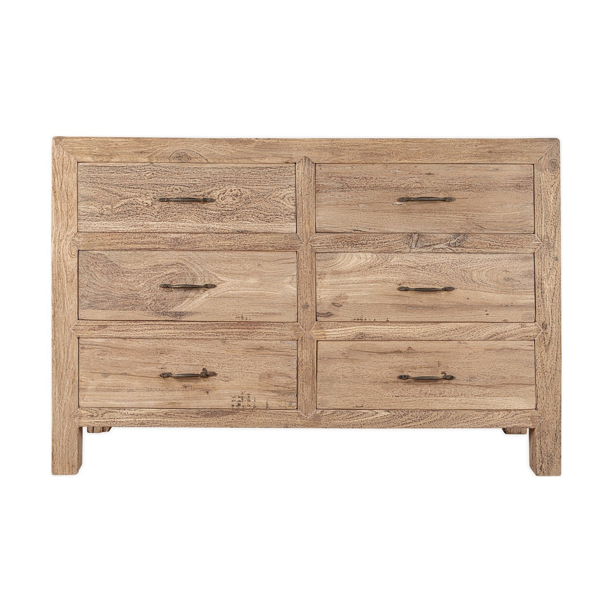 Iya Large Reclaimed Wood Chest of Drawers - Natural