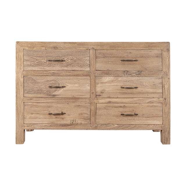 Iya Large Reclaimed Wood Chest of Drawers - Natural