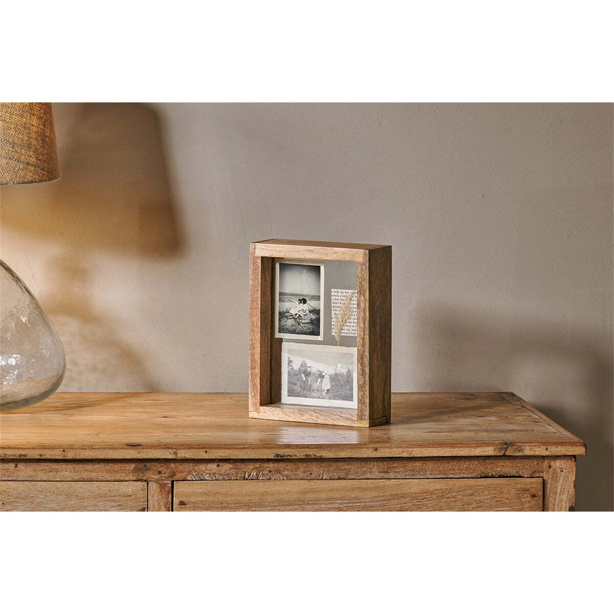 Indu 6 x 8 Standing Mango Wood Photo Frame - Natural