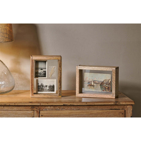 Indu 8 x 10 Standing Mango Wood Photo Frame - Natural