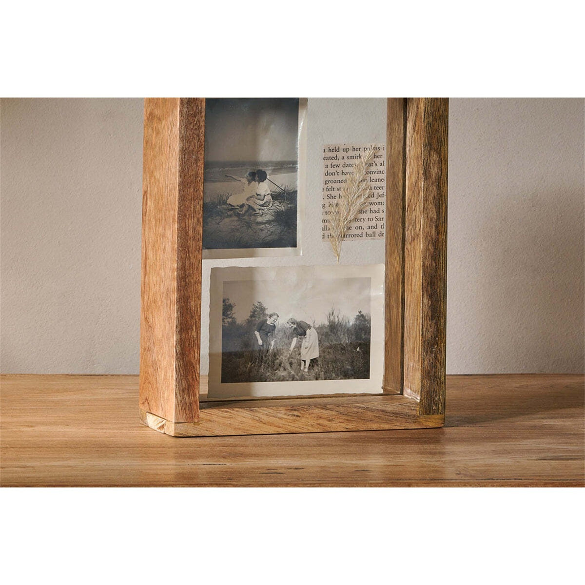Indu 8 x 10 Standing Mango Wood Photo Frame - Natural