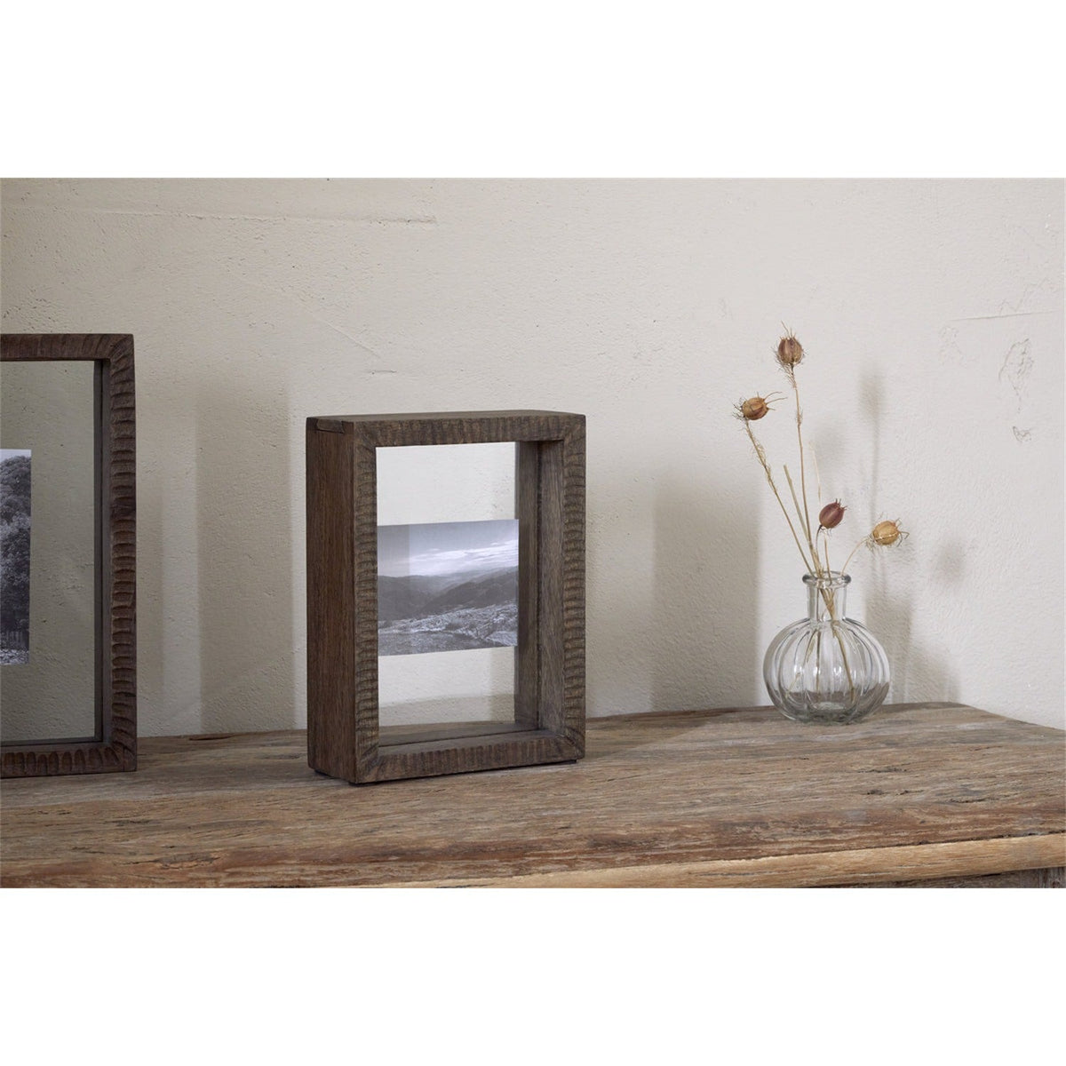 Indu 6 x 8" Mango Wood Photo Frame - Dark Ash