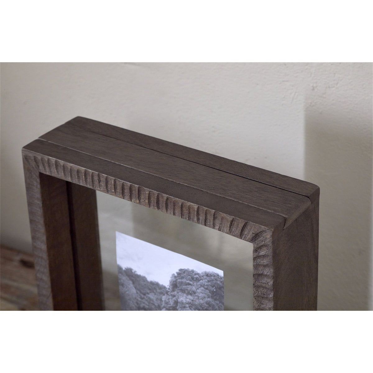 Indu 6 x 8" Mango Wood Photo Frame - Dark Ash
