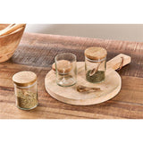 Izaan Recycled Glass Spice Jars - Clear - Set of 3