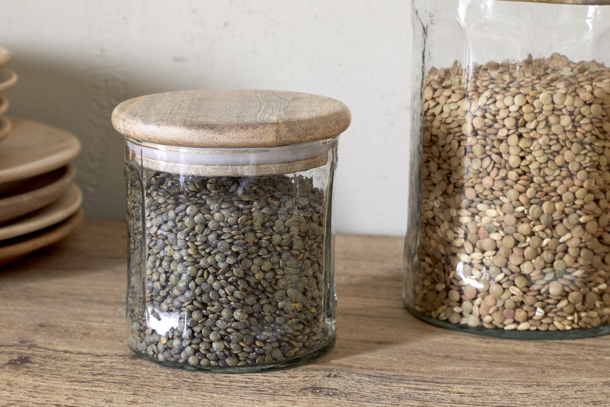 Igoko Medium Recycled Glass Storage Jar - Clear