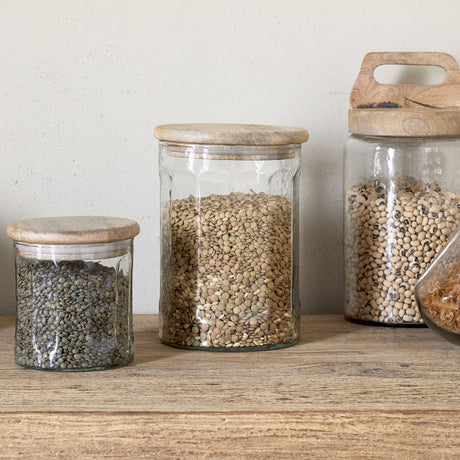 Igoko Medium Recycled Glass Storage Jar - Clear