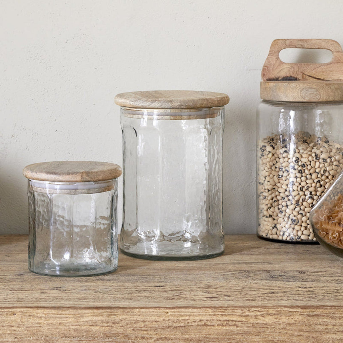 Igoko Small Recycled Glass Storage Jar - Clear
