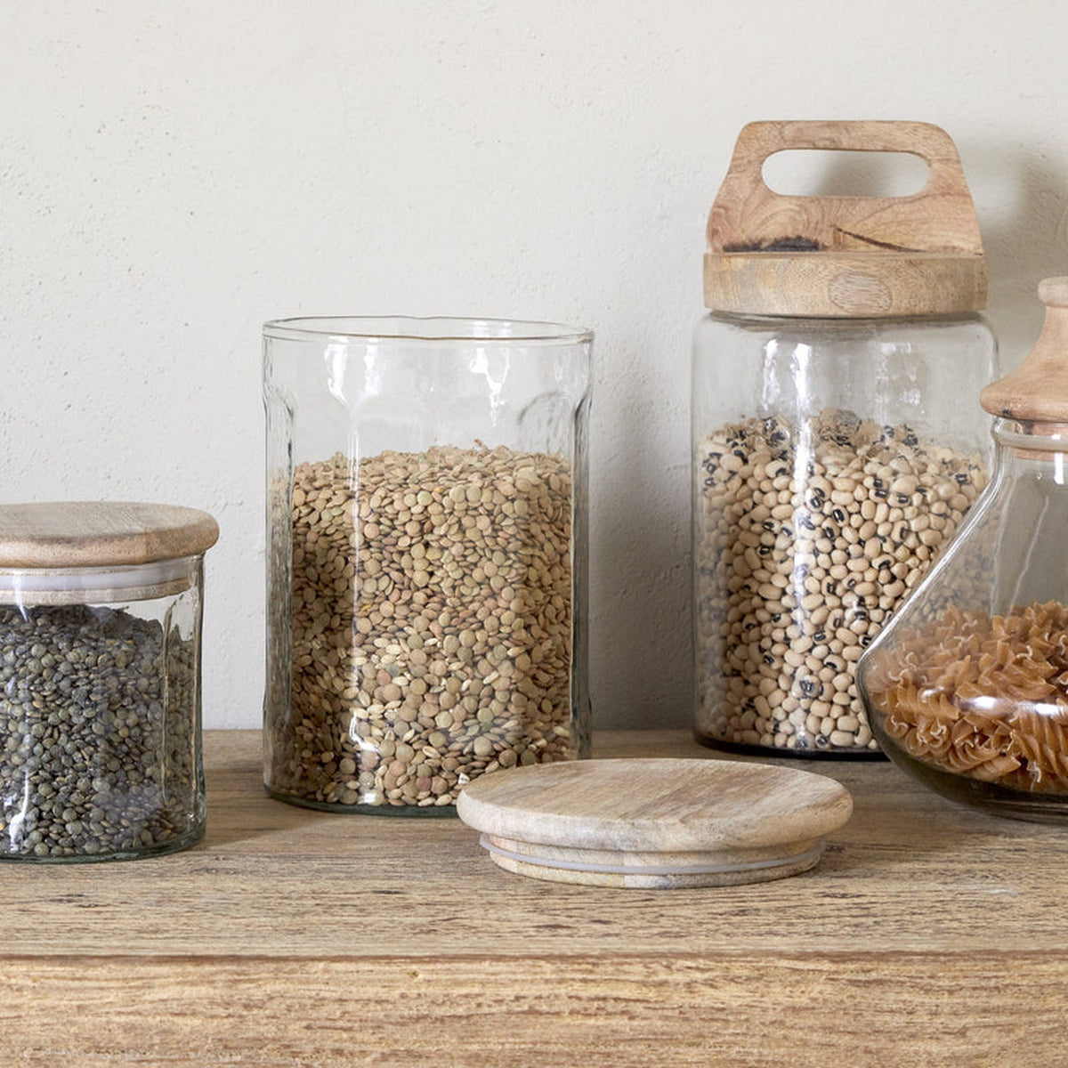 Igoko Small Recycled Glass Storage Jar - Clear