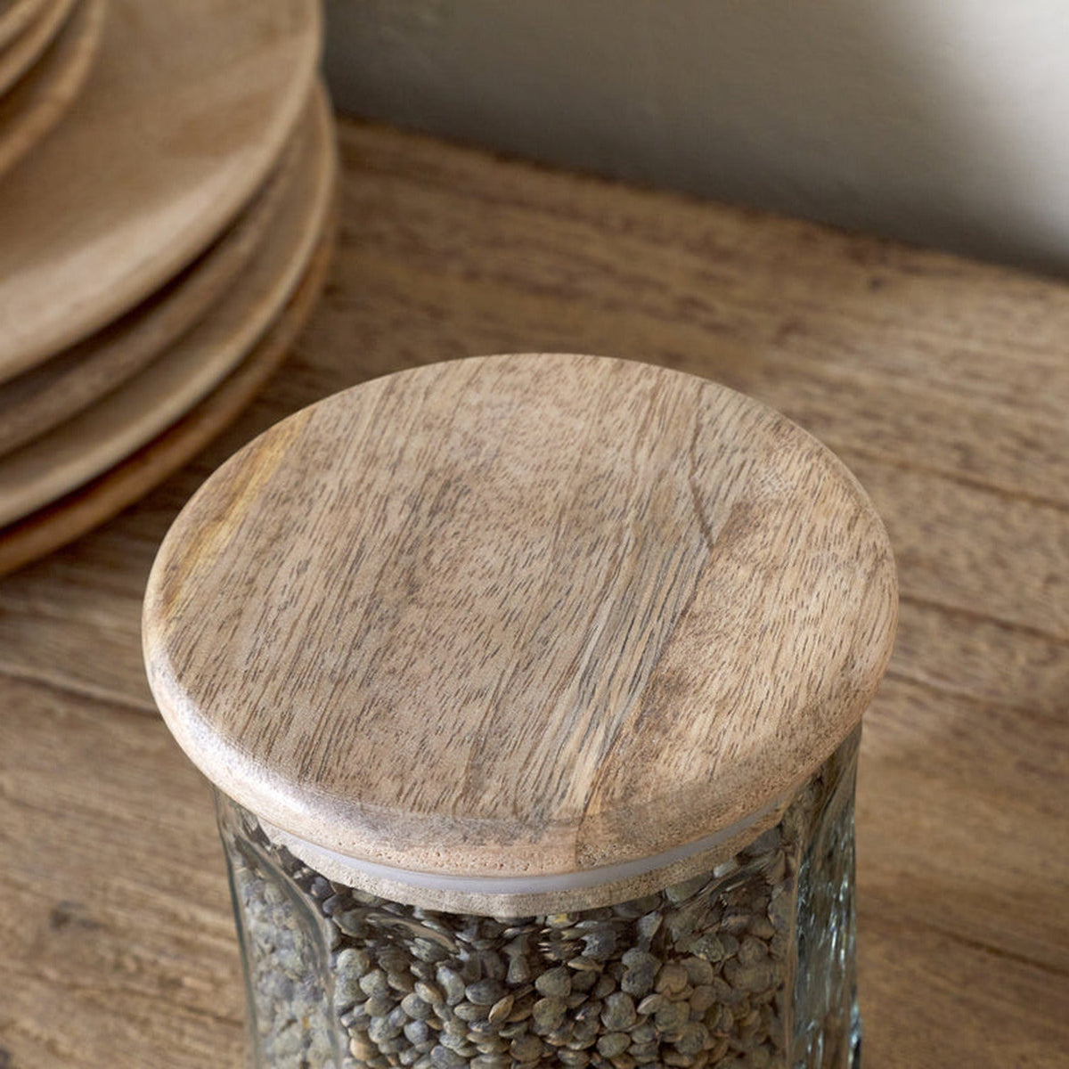 Igoko Small Recycled Glass Storage Jar - Clear