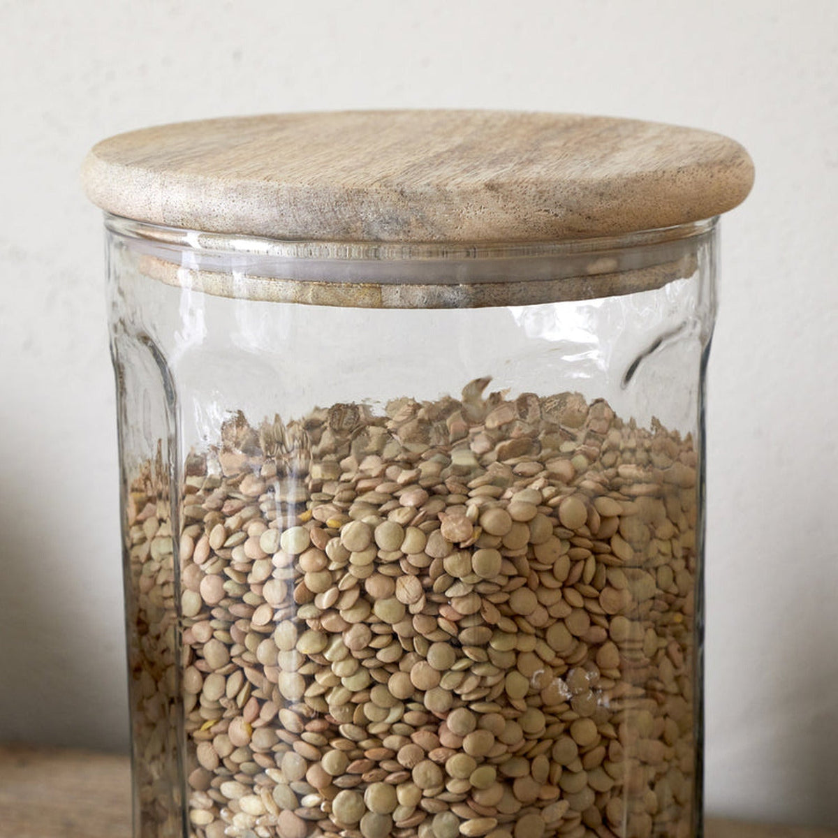 Igoko Small Recycled Glass Storage Jar - Clear