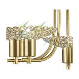 Ellen 5 Light G9 Semi Flush Ceiling Light 58cm - Satin Brass