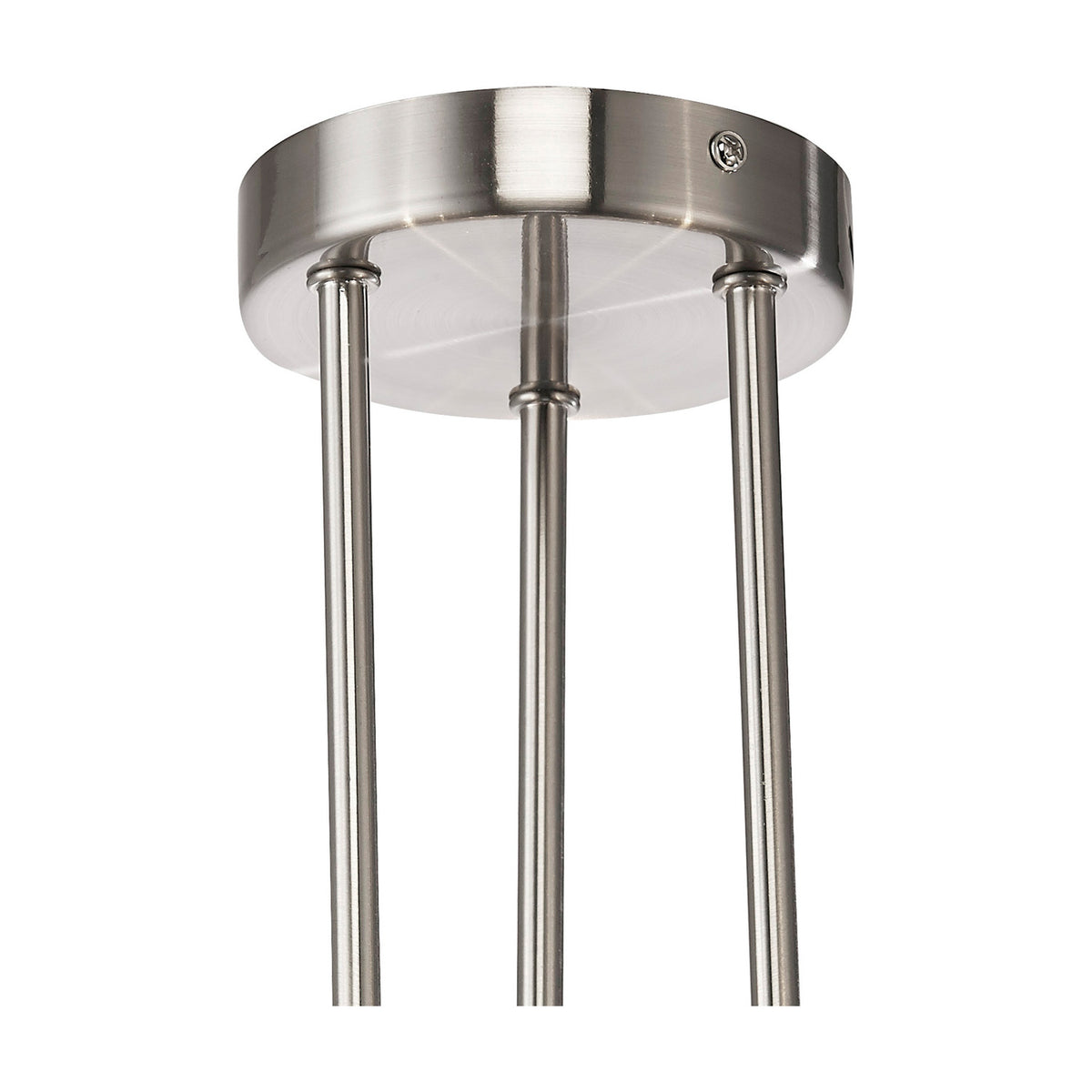 Ellen 3 Light G9 Semi Flush Ceiling Light 56cm - Satin Nickel