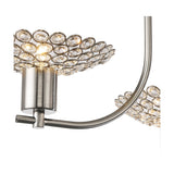Ellen 3 Light G9 Semi Flush Ceiling Light 56cm - Satin Nickel