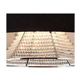 Davina 3 Light G9 Pendant Light 50cm Black - Polished Chrome