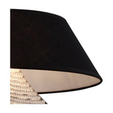 Davina 3 Light G9 Pendant Light 50cm Black - Polished Chrome
