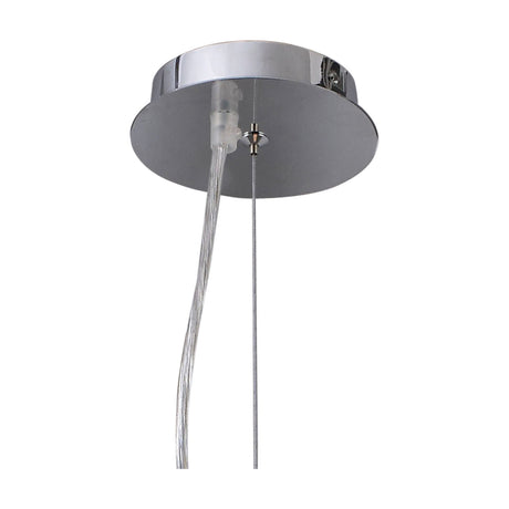 Davina 2 Light G9 Pendant Light 35cm Black - Polished Chrome