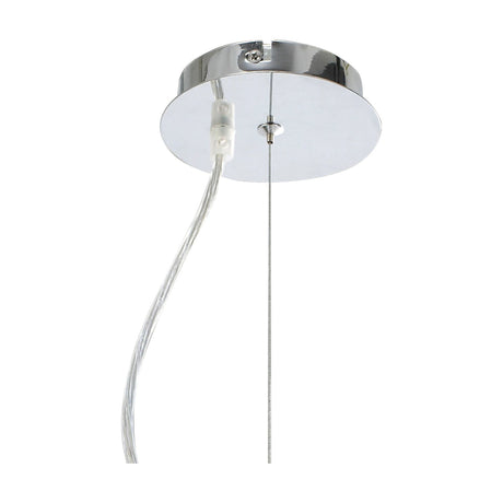 Davina 2 Light G9 Pendant Light 35cm White - Polished Chrome