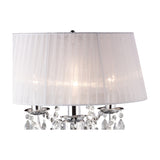 Olivia 3 Light E14 Table Lamp 40cm - Polished Chrome