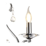 Bianco 3 Light E14 Ceiling Light 44cm - Polished Chrome