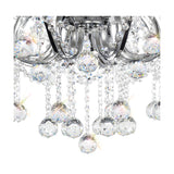 Bianco 8 Light E14 Chandelier 74cm - Polished Chrome
