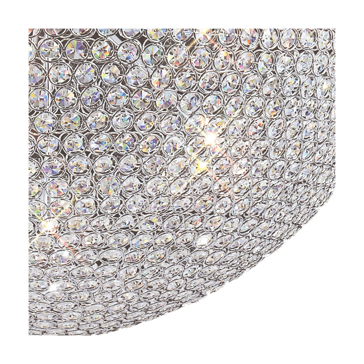 Ava 18 Light G9 Chandelier 1m - Polished Chrome