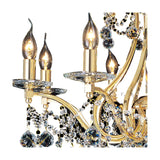 Bianco 8 Light E14 Chandelier 74cm - French Gold