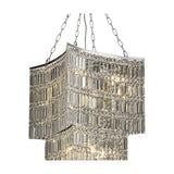 Gianni 11 Light E14 Chandelier 50cm Drop - Polished Chrome