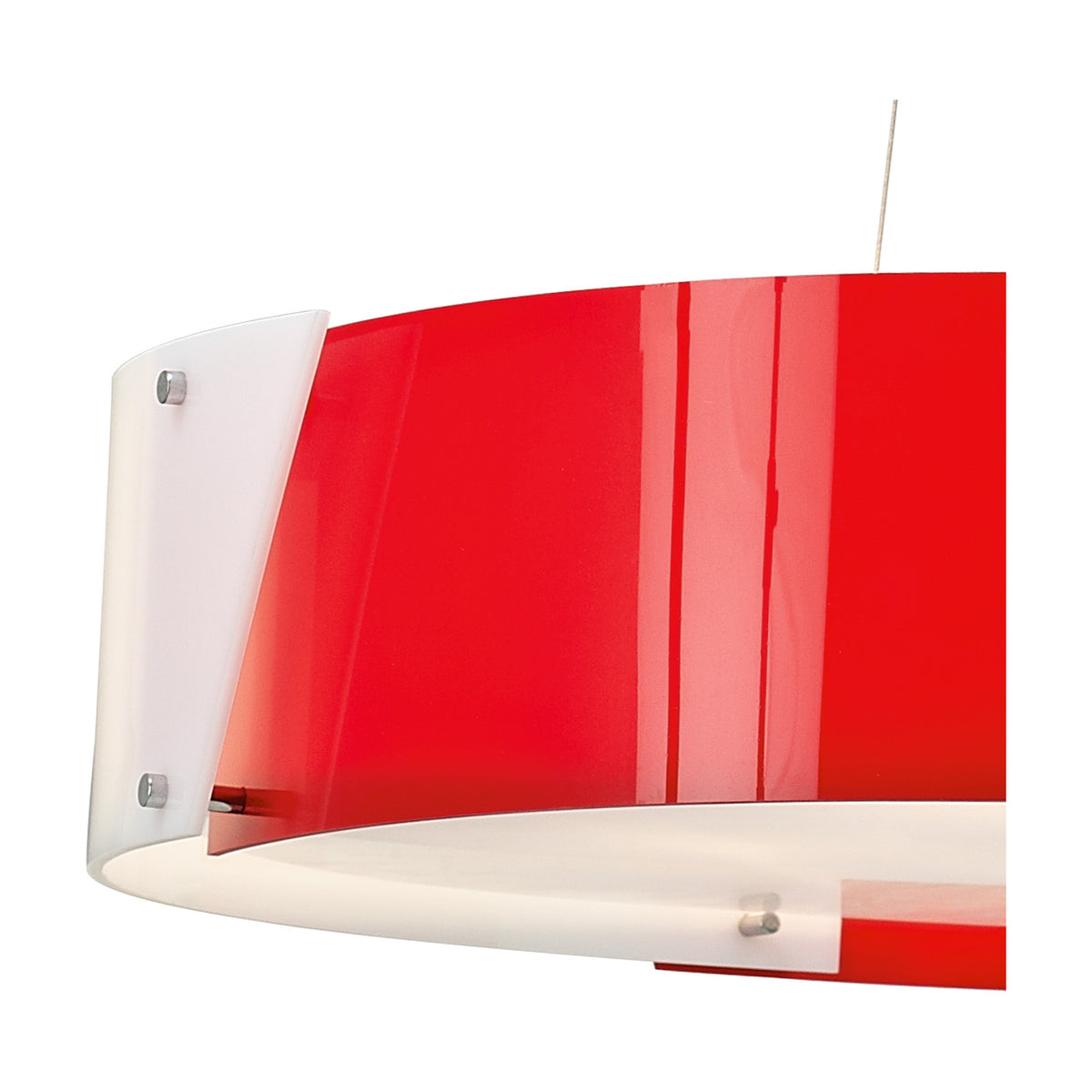 Dakota 4 Light E27 Flush Ceiling Light 67cm - Polished Chrome