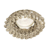 Crystal Round Cluster Downlight Rim Polished Chrome - Clear