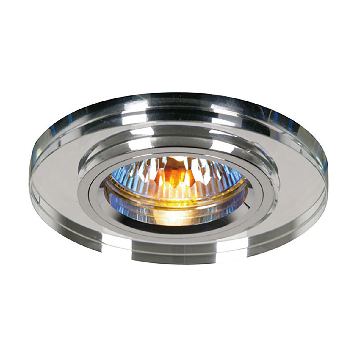 Crystal Shallow Downlight Rim 62mm Cut-Out 90mm Dia - Clear