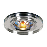 Crystal Shallow Downlight Rim 62mm Cut-Out 90mm Dia - Clear