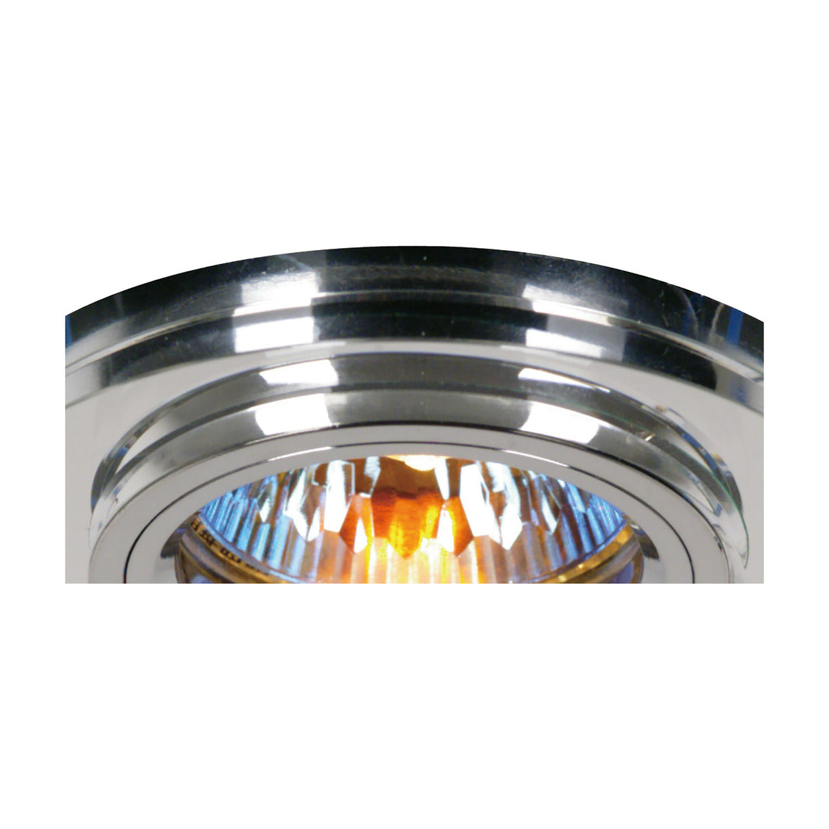 Crystal Shallow Downlight Rim 62mm Cut-Out 90mm Dia - Clear