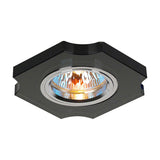 Crystal Downlight Rim Concave Corner - Black