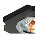 Crystal Downlight Rim Concave Corner - Black