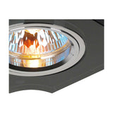 Crystal Downlight Rim Concave Corner - Black