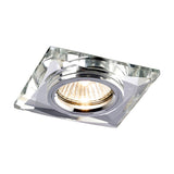Crystal Square Downlight Rim Chamfered - Clear