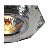 Crystal Downlight Rim 62mm Cut-Out 10cm Dia - Clear