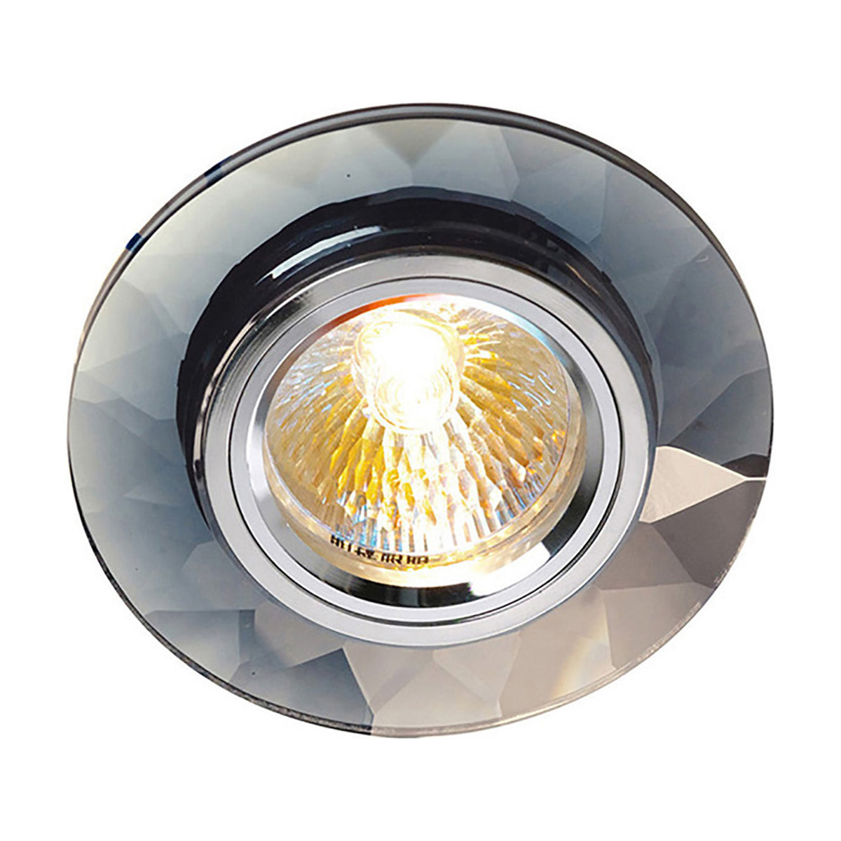 Crystal Round Downlight Rim Chamfered - Clear