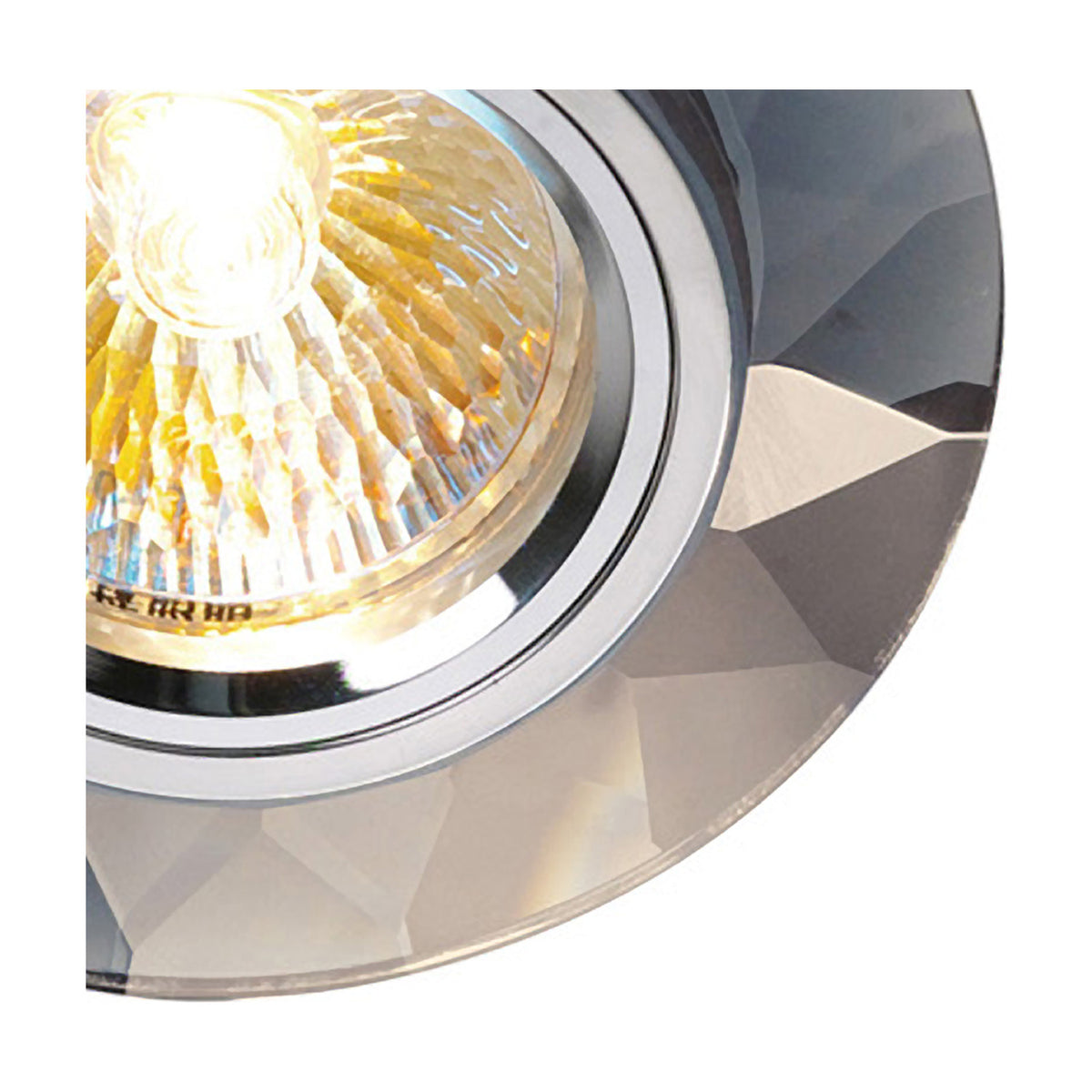 Crystal Round Downlight Rim Chamfered - Clear