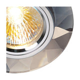 Crystal Round Downlight Rim Chamfered - Clear