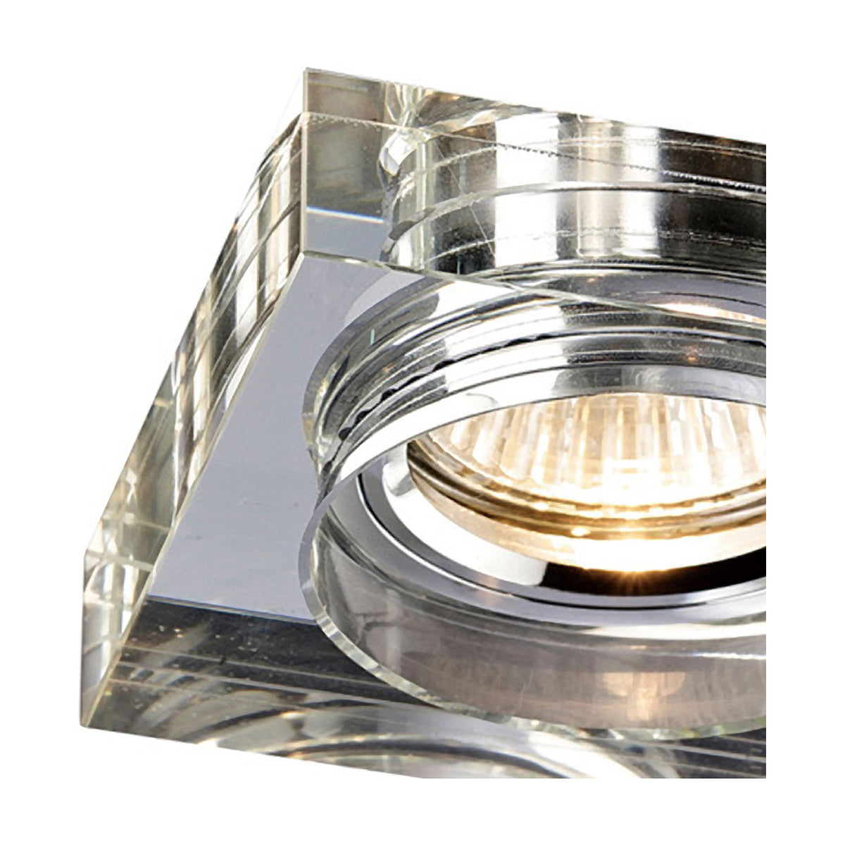 Crystal Square Downlight Rim Deep - Clear