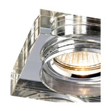 Crystal Square Downlight Rim Deep - Clear