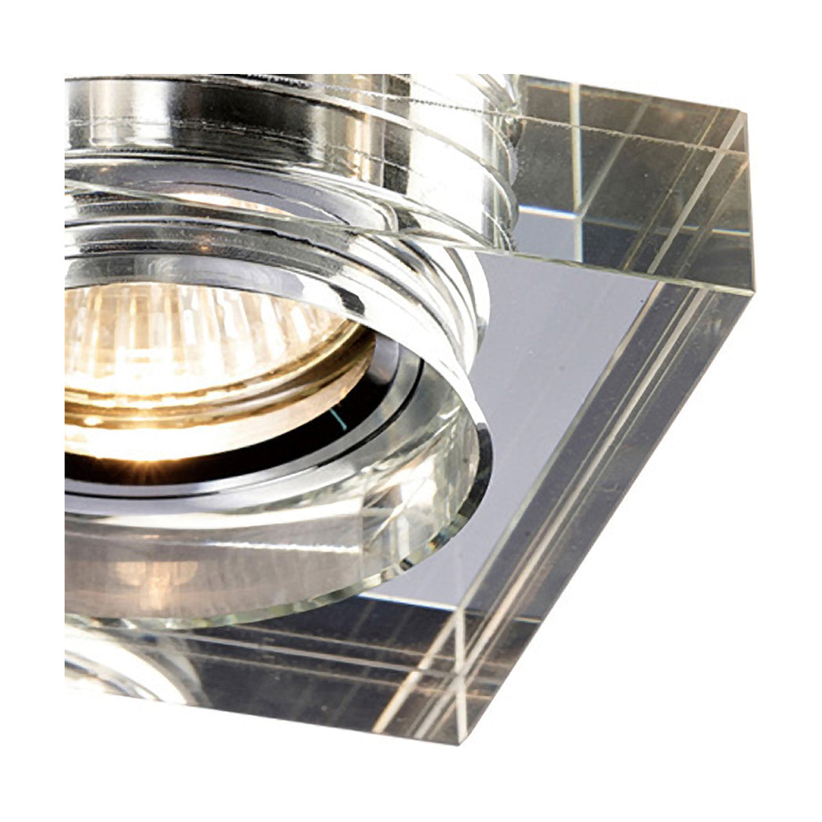 Crystal Square Downlight Rim Deep - Clear