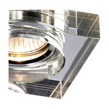 Crystal Square Downlight Rim Deep - Clear